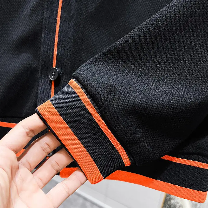 Men's early autumn trendy knitted sweater jacket