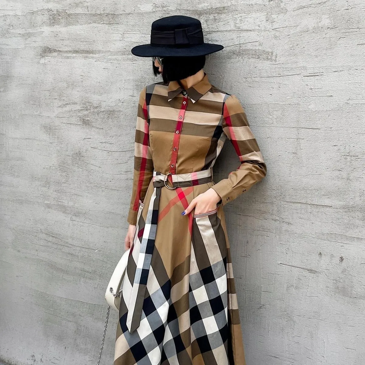 New shirt mid length dress