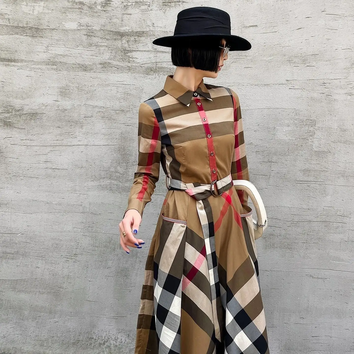 New shirt mid length dress