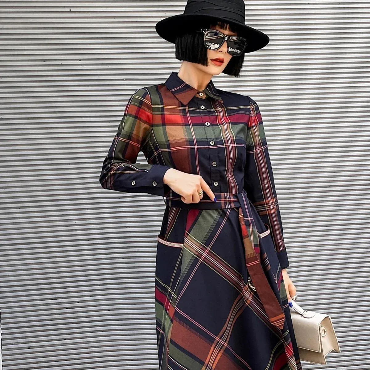 New shirt mid length dress