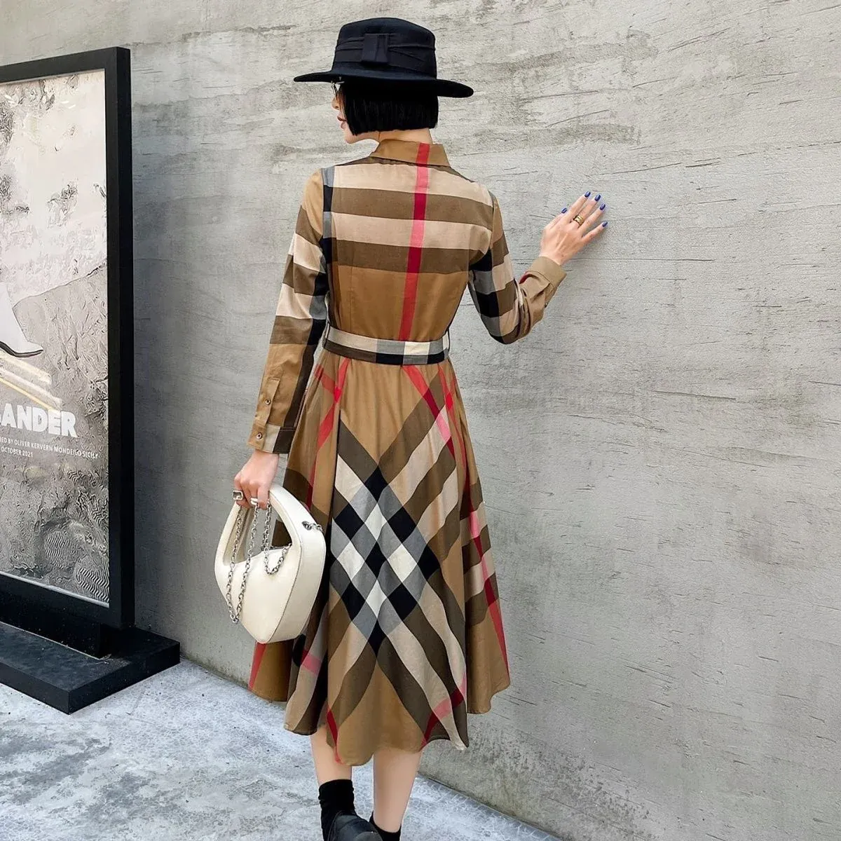 New shirt mid length dress