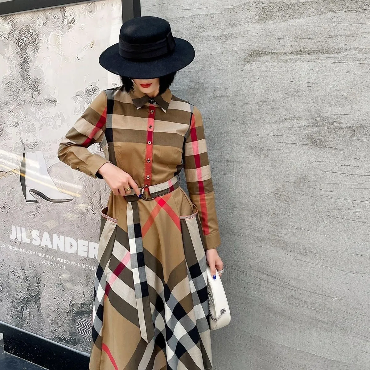 New shirt mid length dress