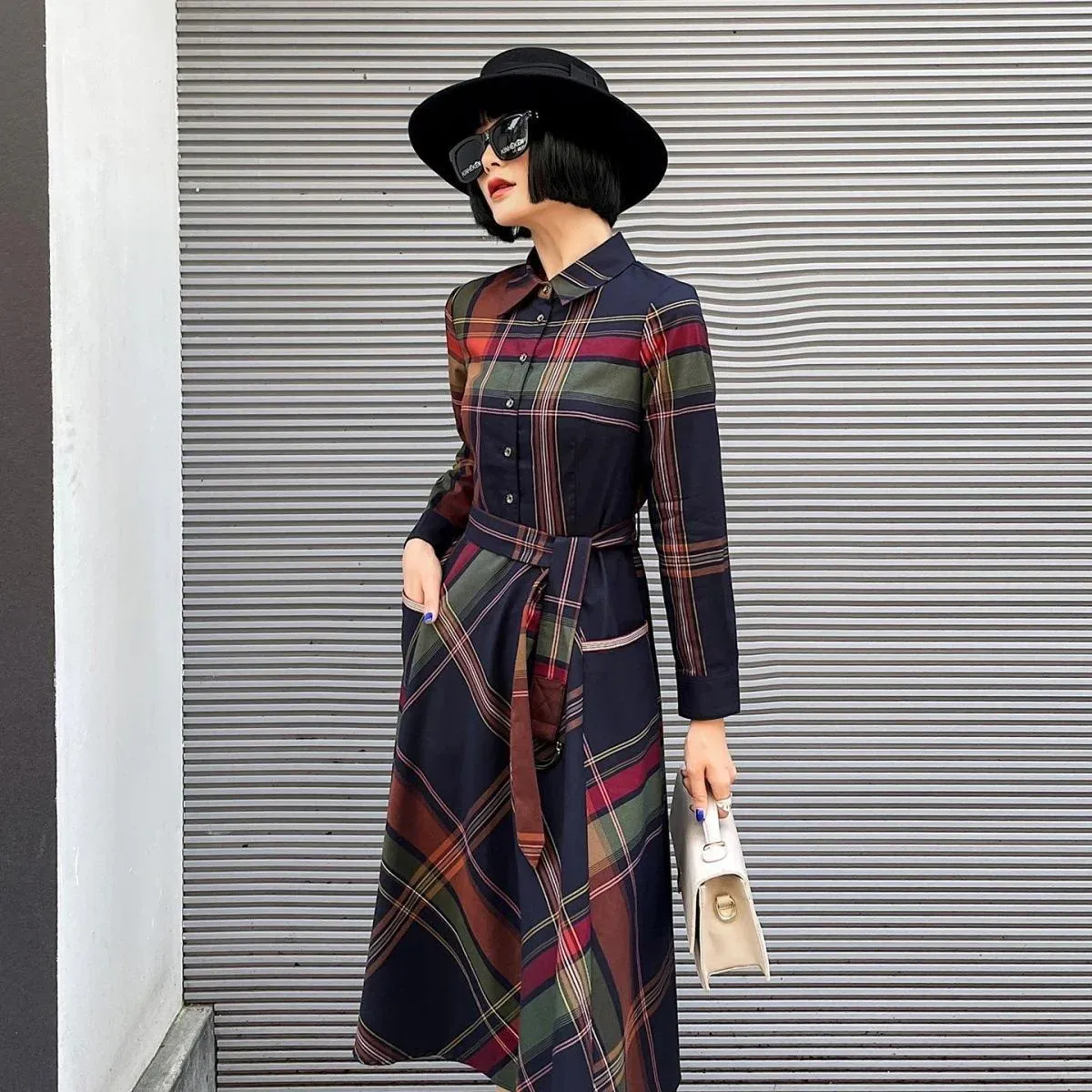 New shirt mid length dress