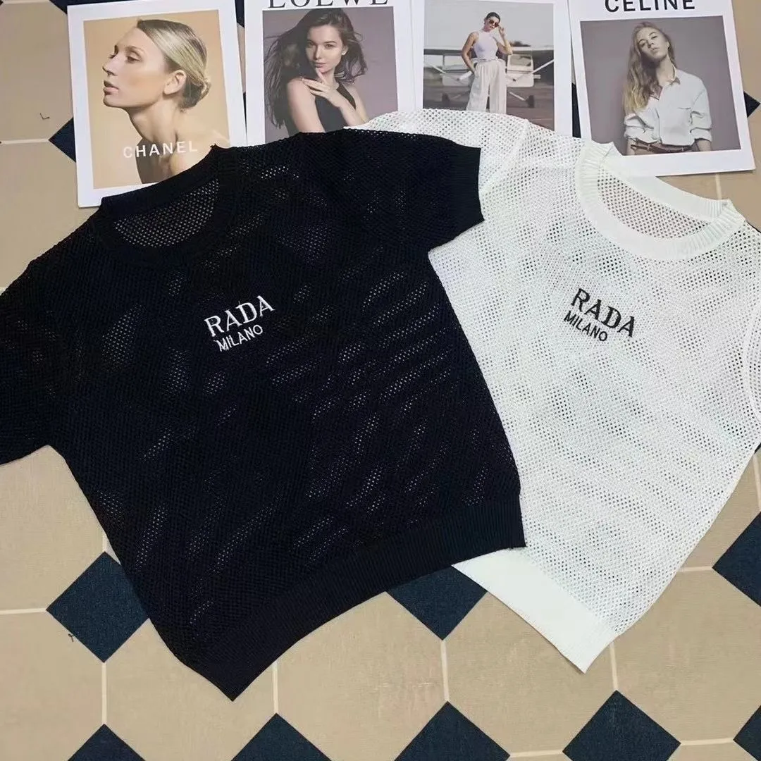 New Hollow Sweater Thin Short-sleeved