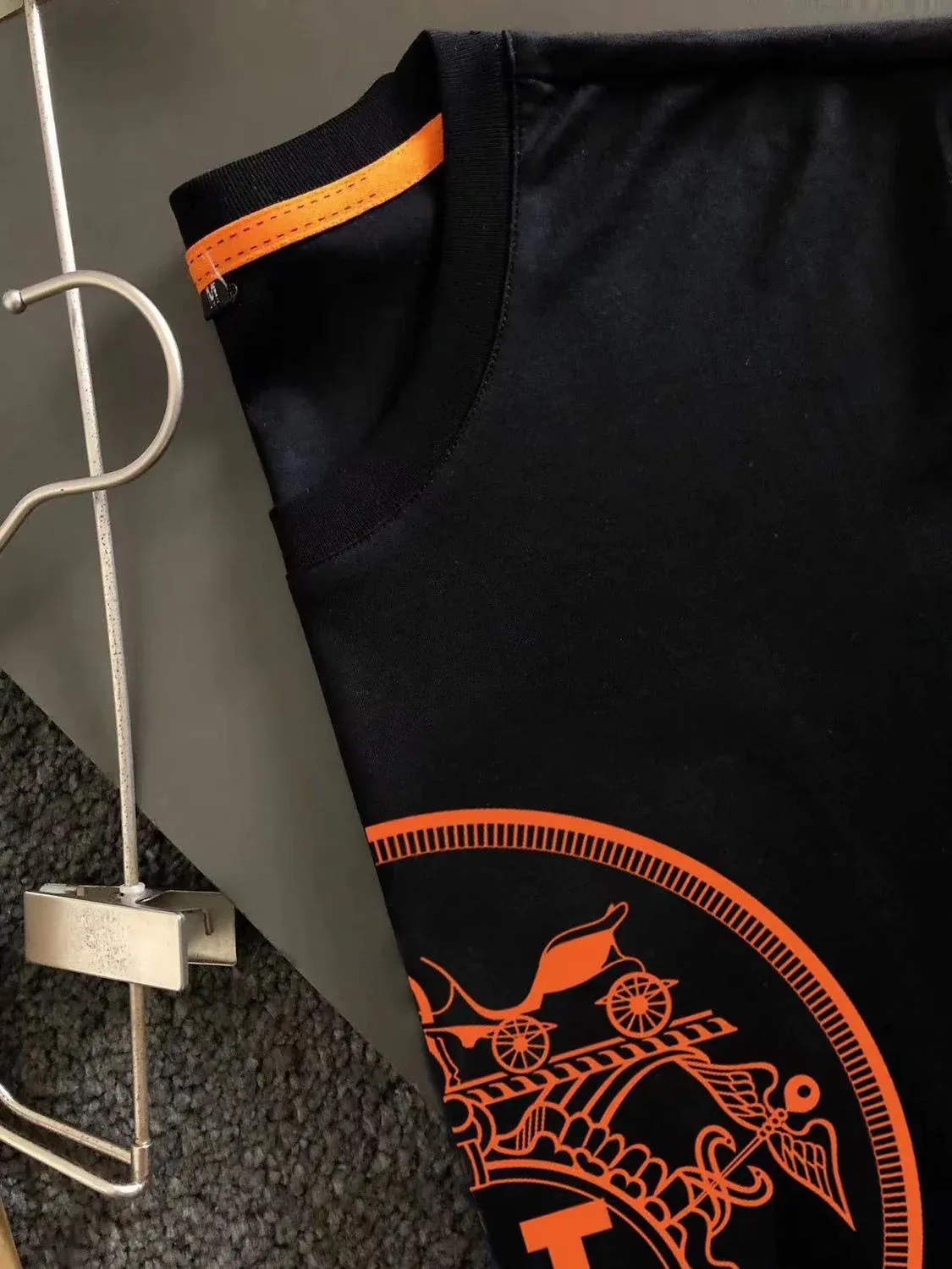 Printed  Flower Color War Horse Cotton Short-sleeved Men's And Women's Couples T-shirt