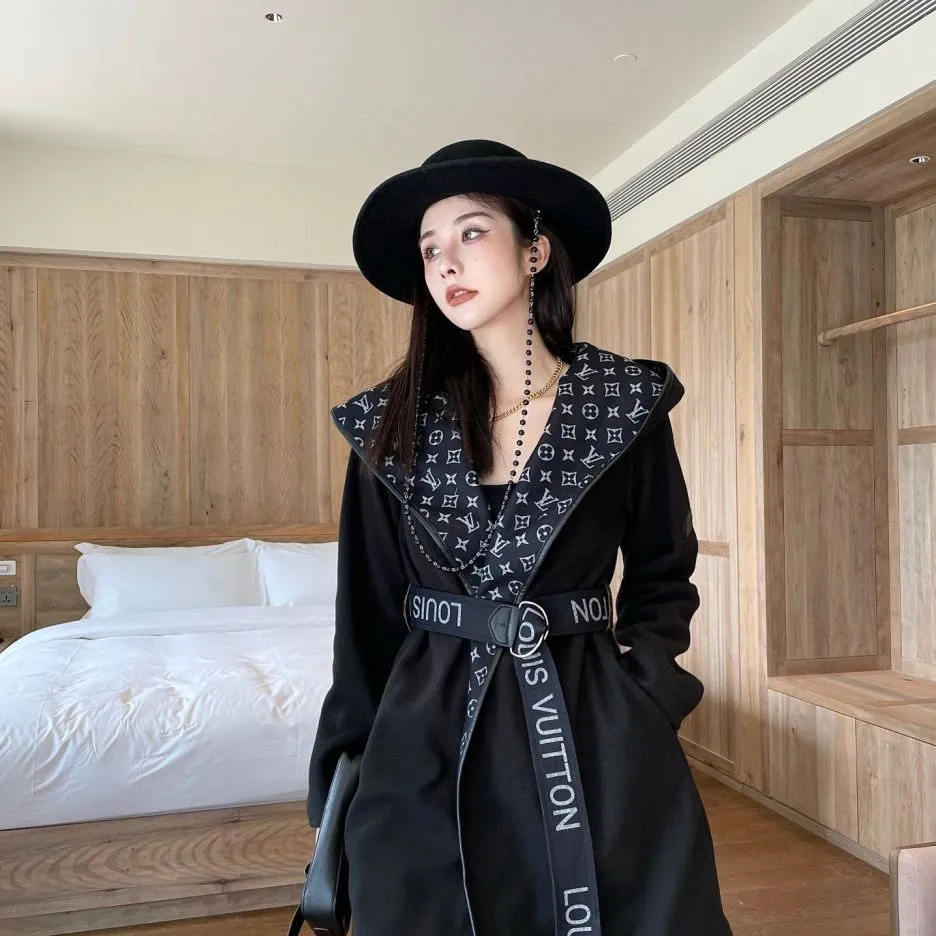 Autumn Classic Double-breasted Wrap-up Coat