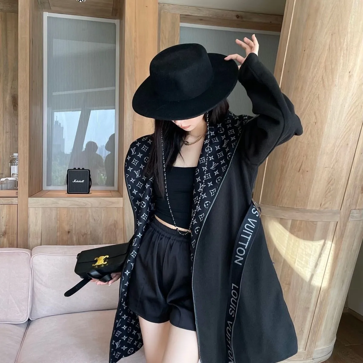 Autumn Classic Double-breasted Wrap-up Coat