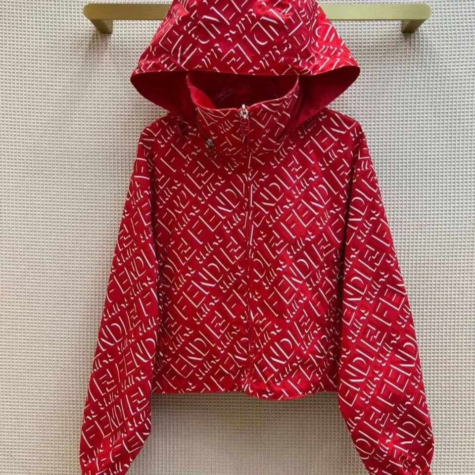 Early spring reversible hooded jacket