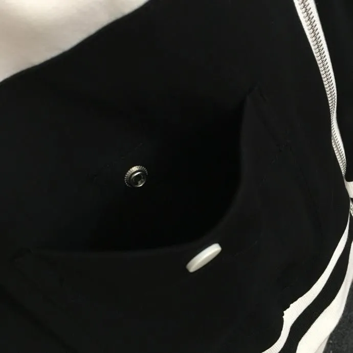 New fashion knitted casual cardigan hooded letter top knitted pencil pants two-piece suit