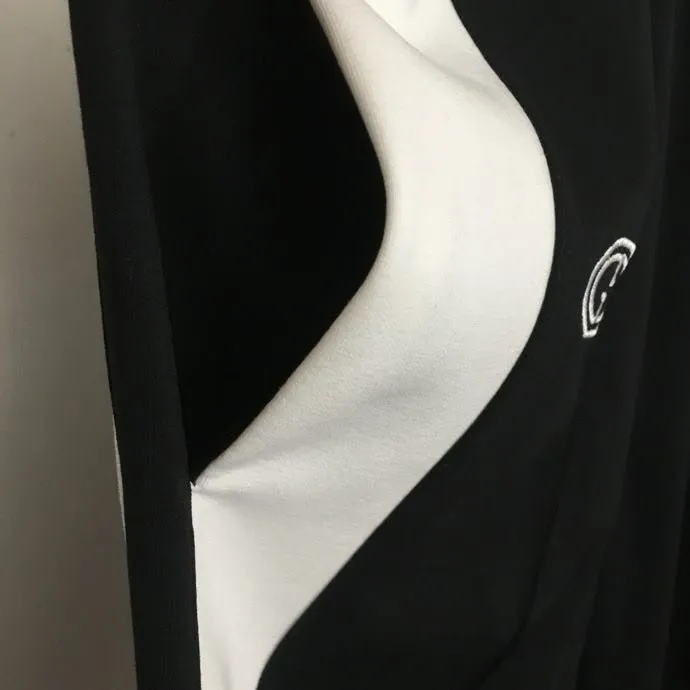 New fashion knitted casual cardigan hooded letter top knitted pencil pants two-piece suit