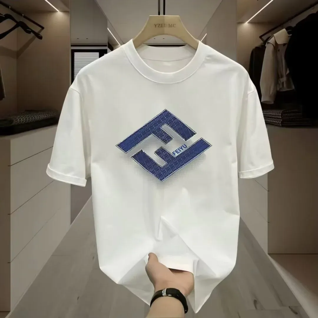 New Printed Round Neck Short Sleeve Top T-shirt