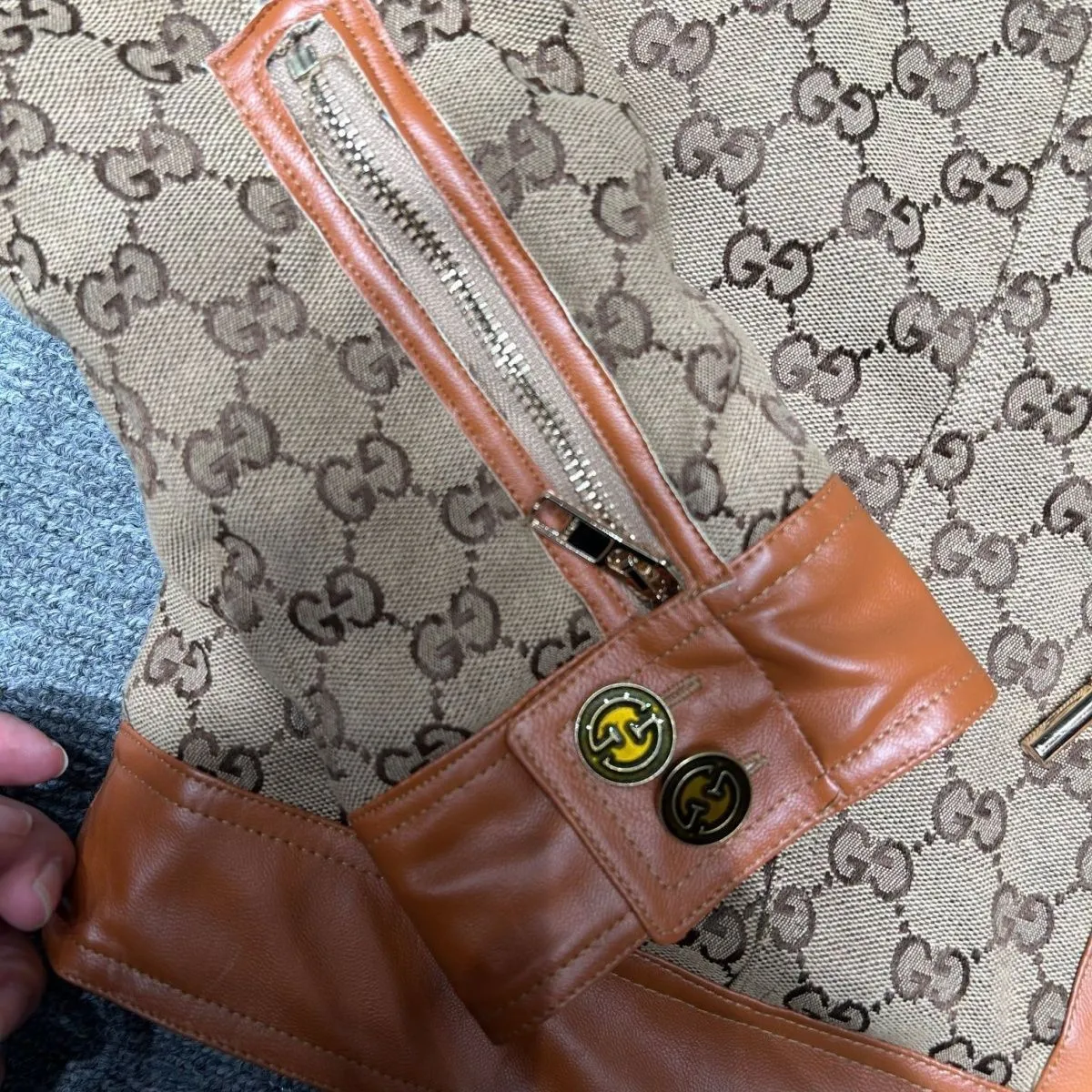 New Vintage Old Flower Thickened Short Jacket