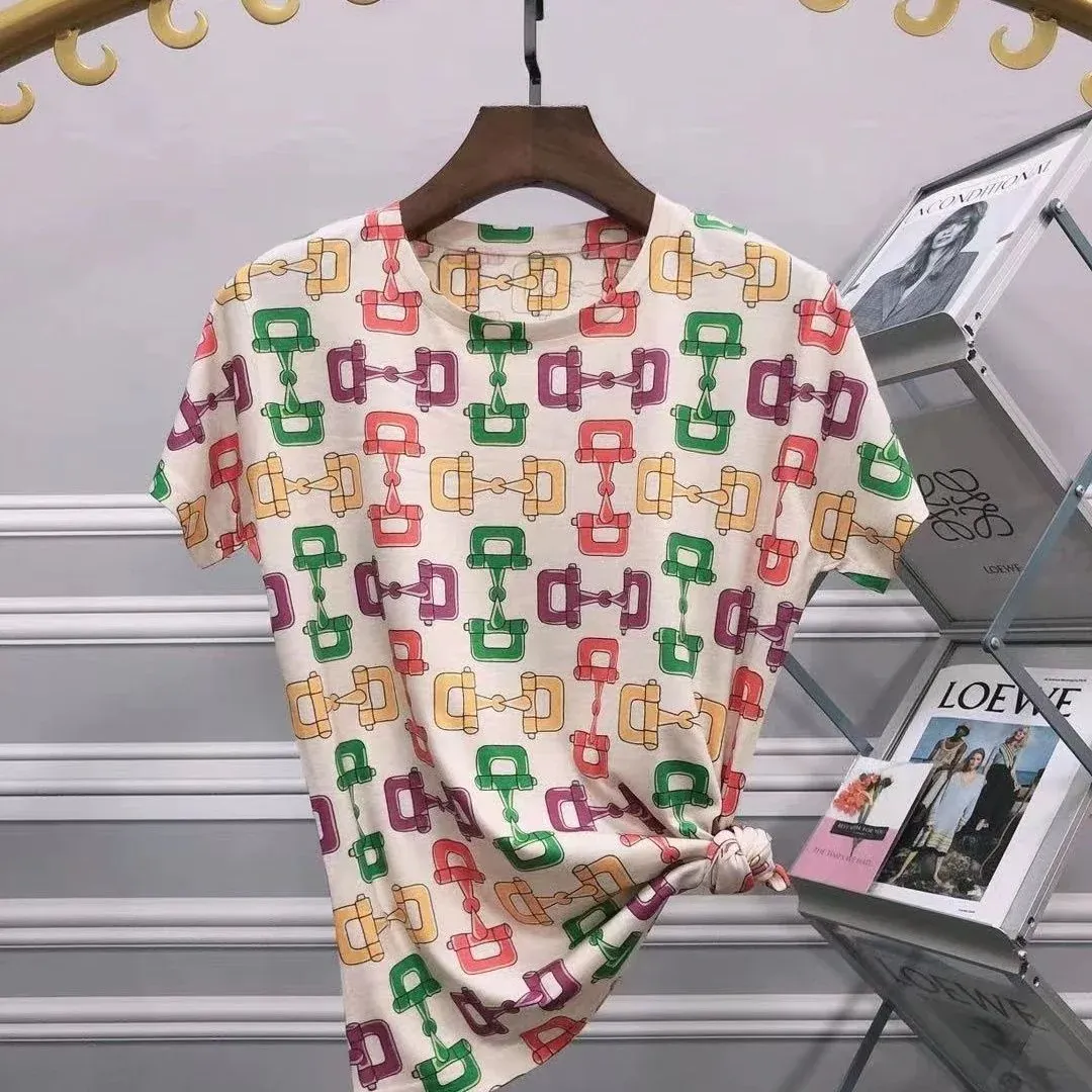 New Printed Casual All-match Cotton T-shirt