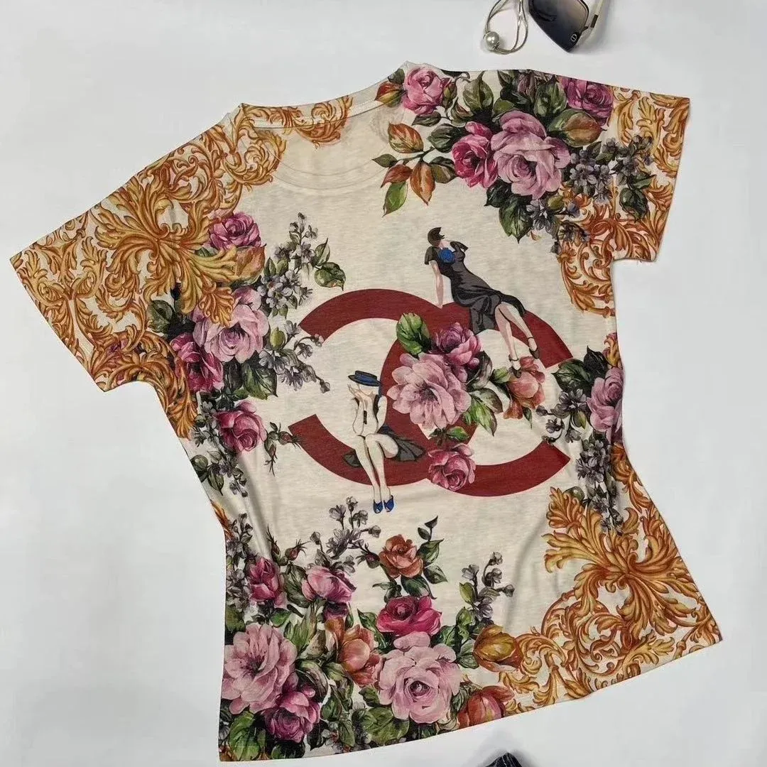 New Printed Casual All-match Cotton T-shirt