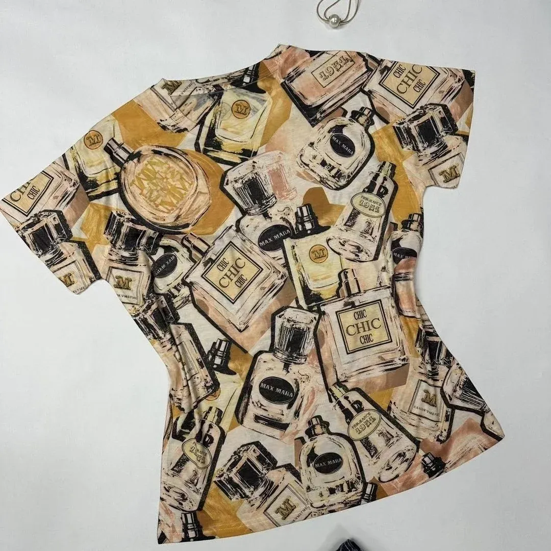 New Printed Casual All-match Cotton T-shirt