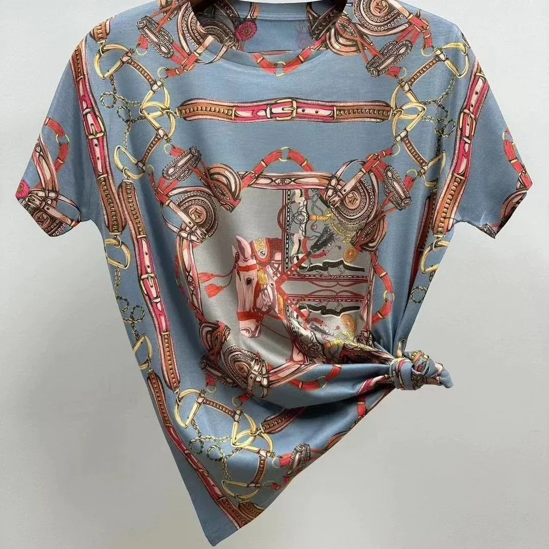 New Printed Casual All-match Cotton T-shirt