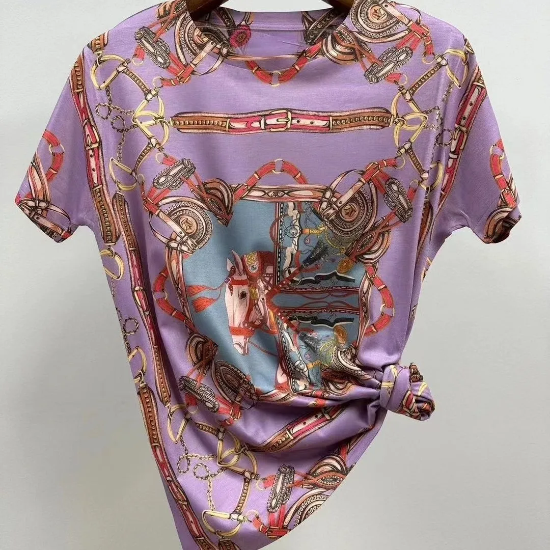 New Printed Casual All-match Cotton T-shirt