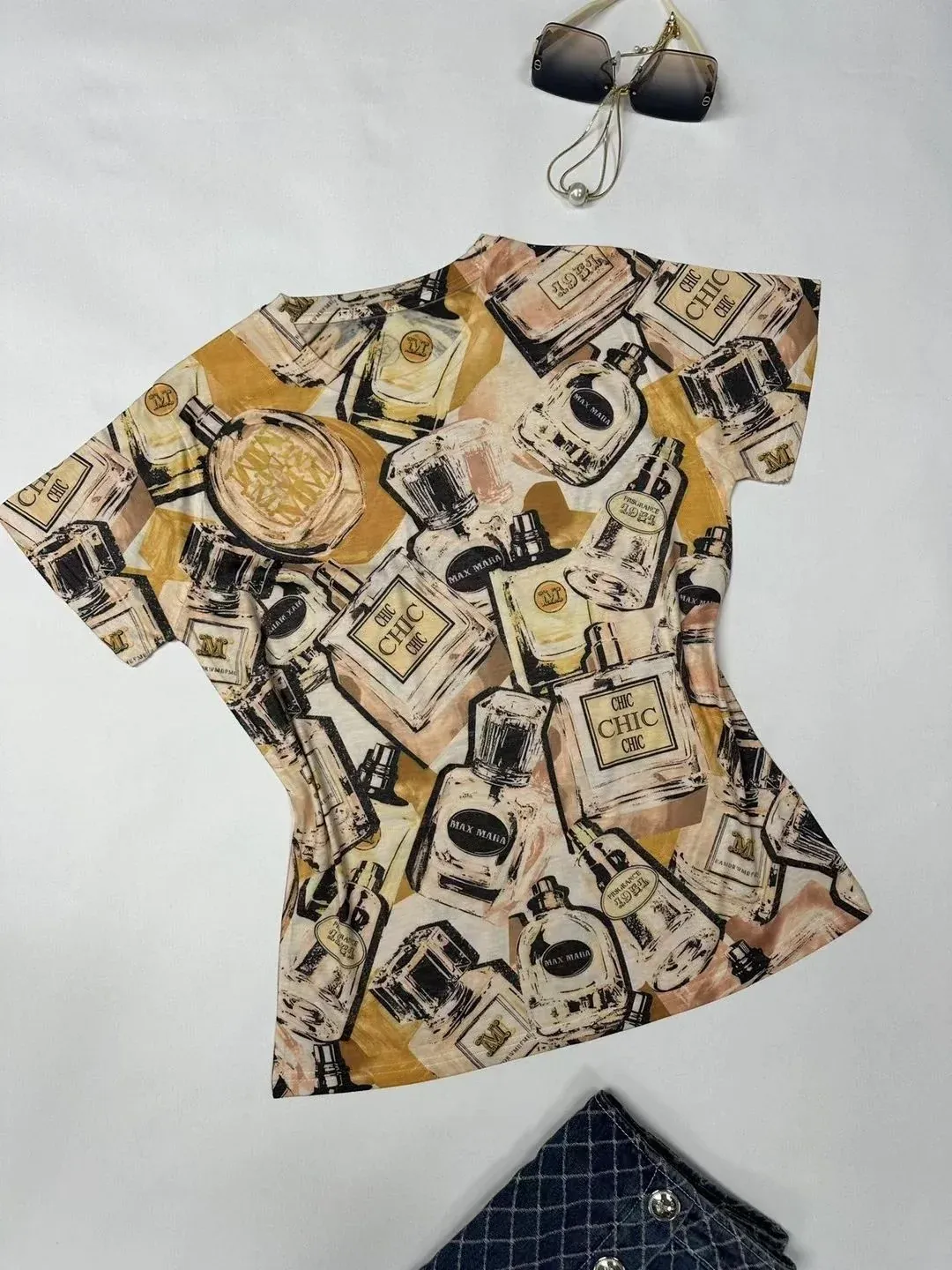 New Printed Casual All-match Cotton T-shirt