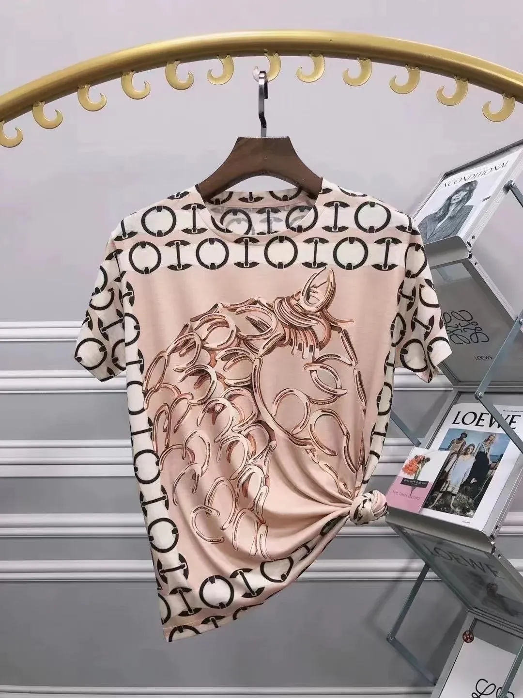 New Printed Casual All-match Cotton T-shirt