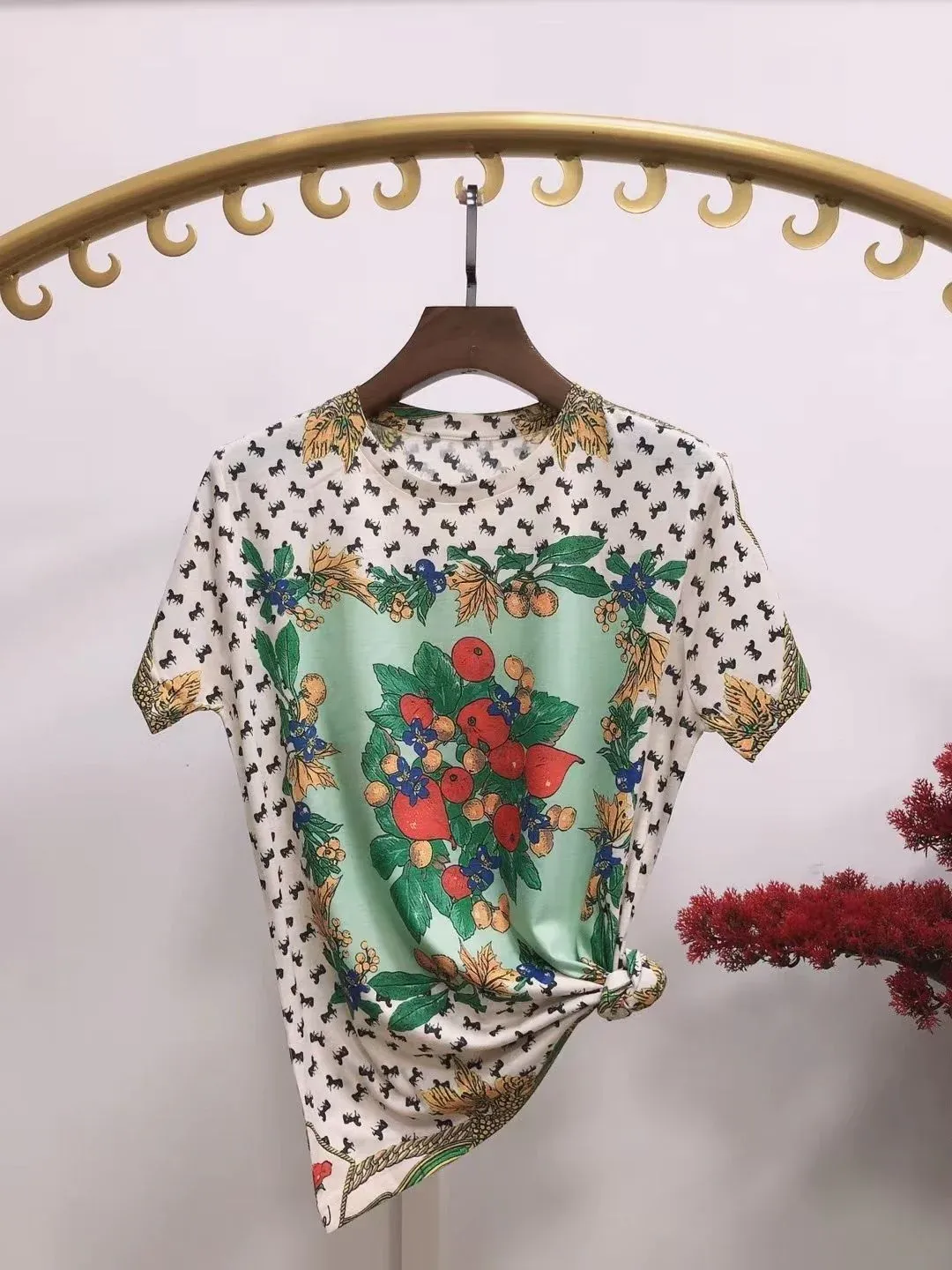 New Printed Casual All-match Cotton T-shirt