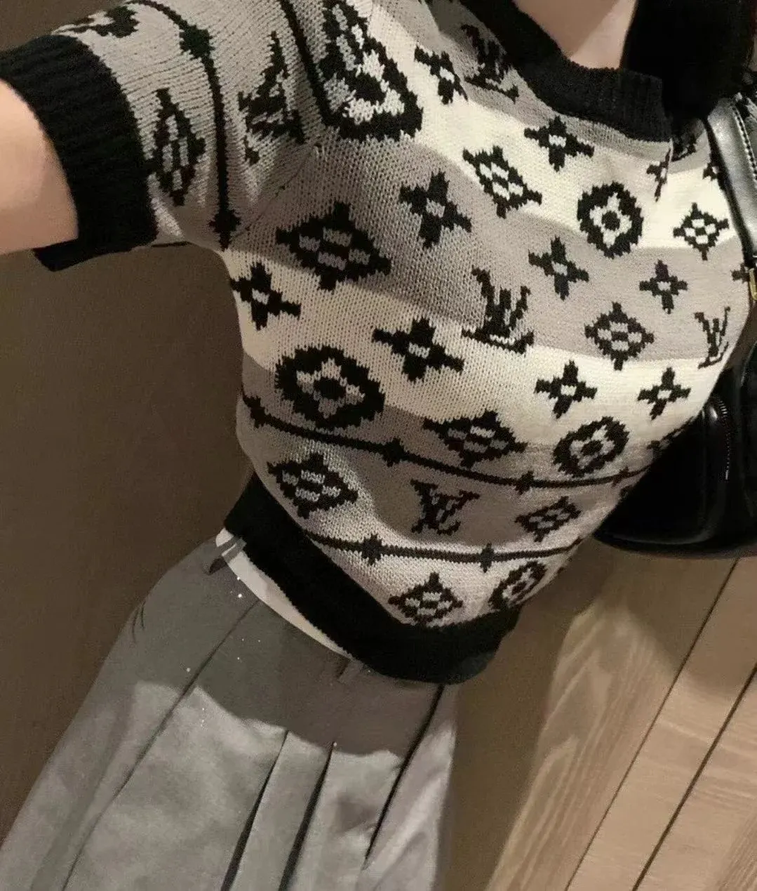 High Quality Spring Summer All Match Round Neck Knitwear Casual Short Sleeve