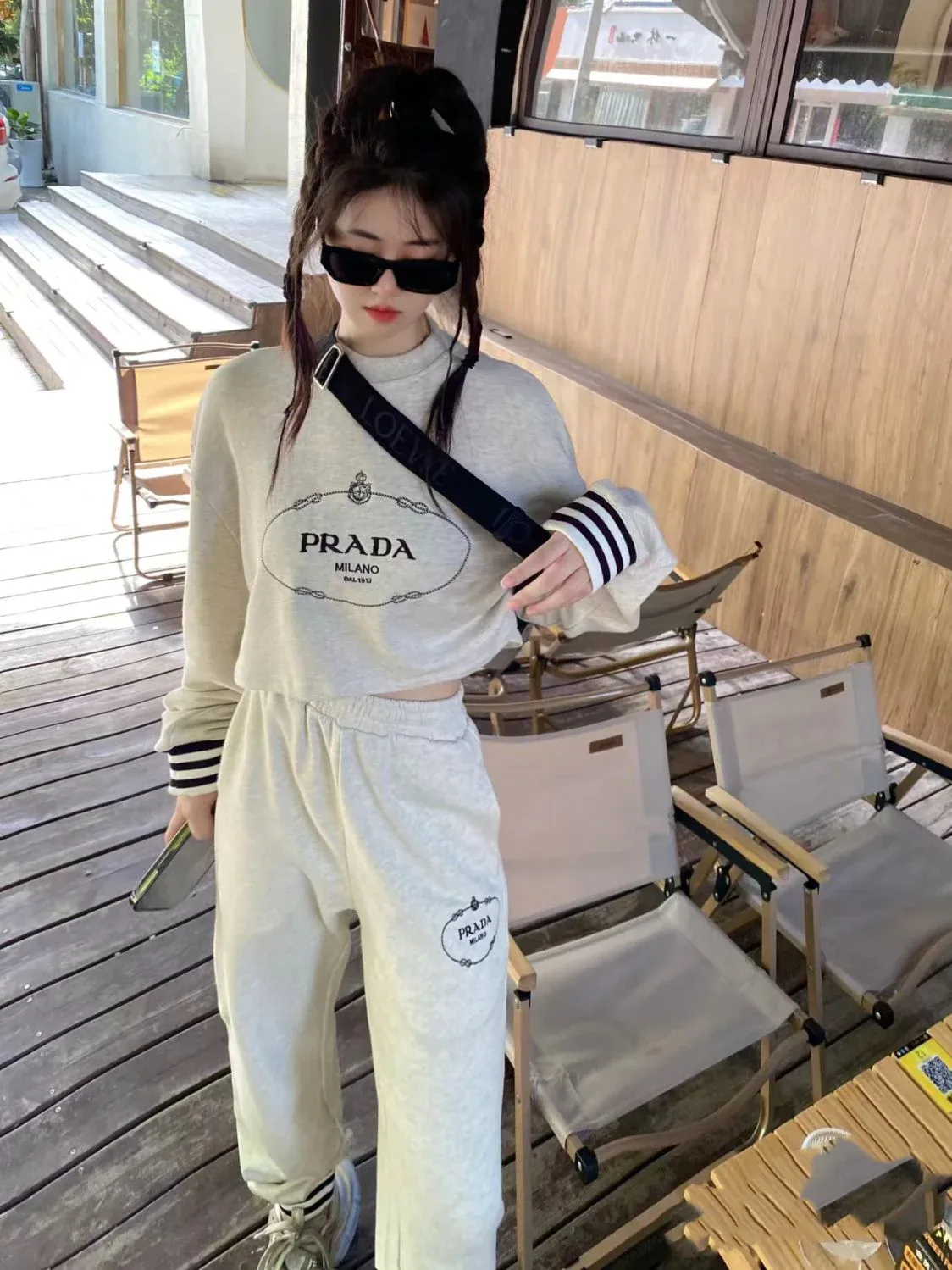 Casual Versatile Long Sleeved Set Hooded