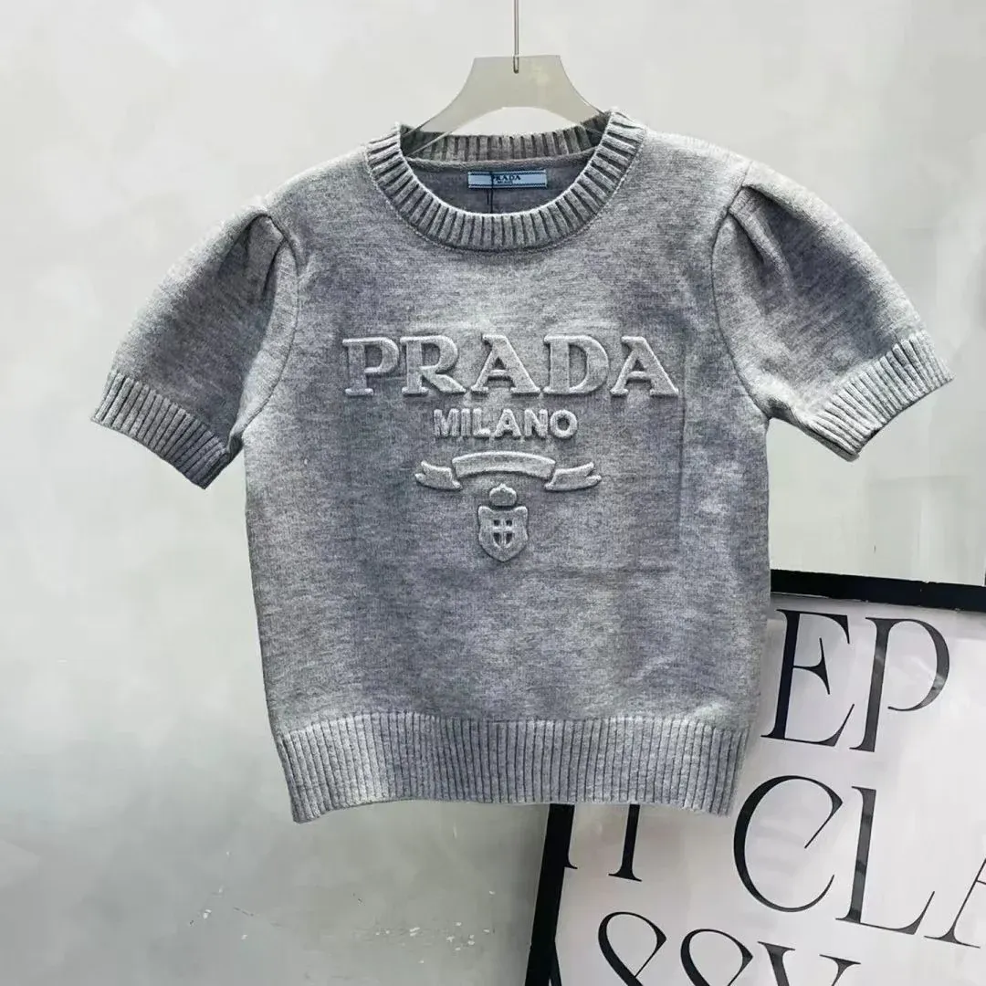 Early Spring Crewneck Women's Sweater Fashion Short-sleeved