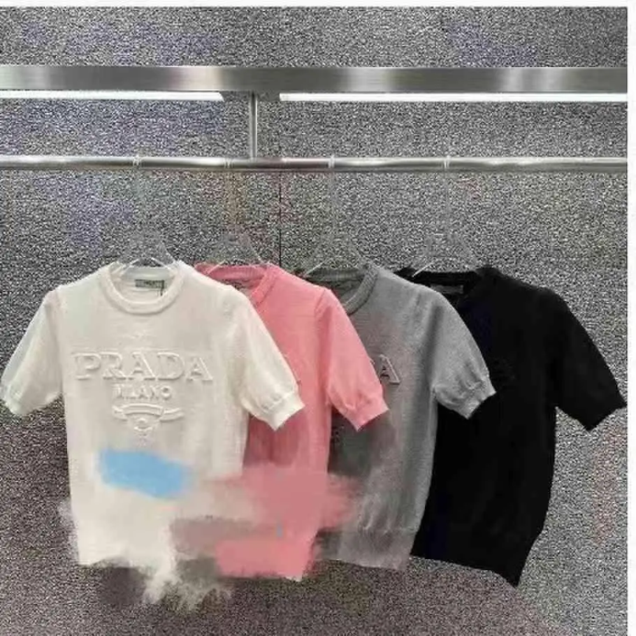 Early Spring Crewneck Women's Sweater Fashion Short-sleeved