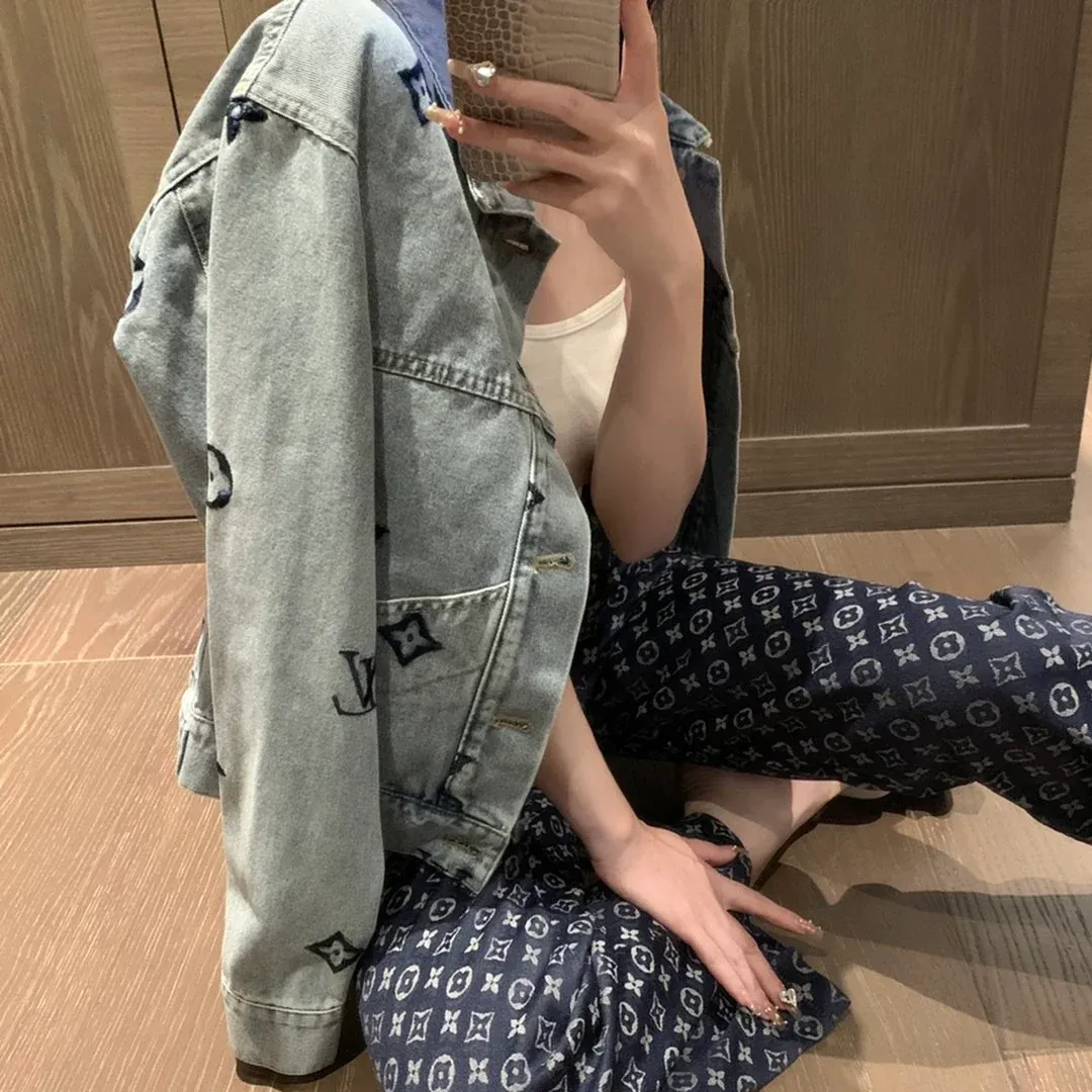 New fashion embroidered denim short jacket