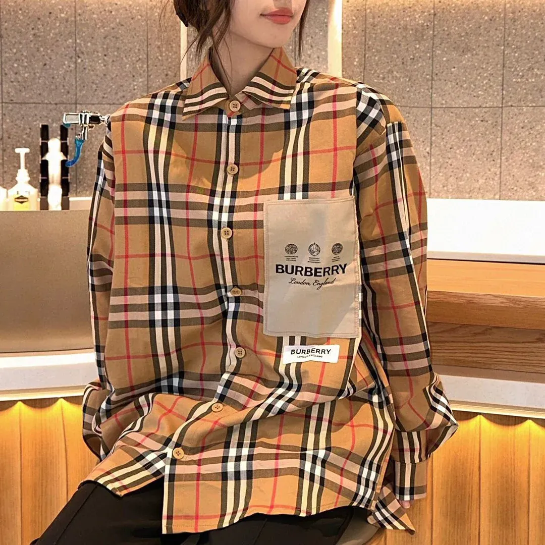 New fashionable versatile plaid shirt