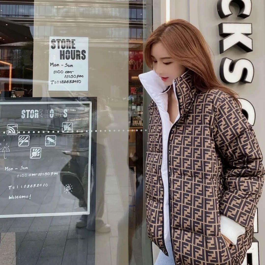 2023 New autumn and winter double-sided down jackets for men and women, loose casual plus velvet warm hooded jackets