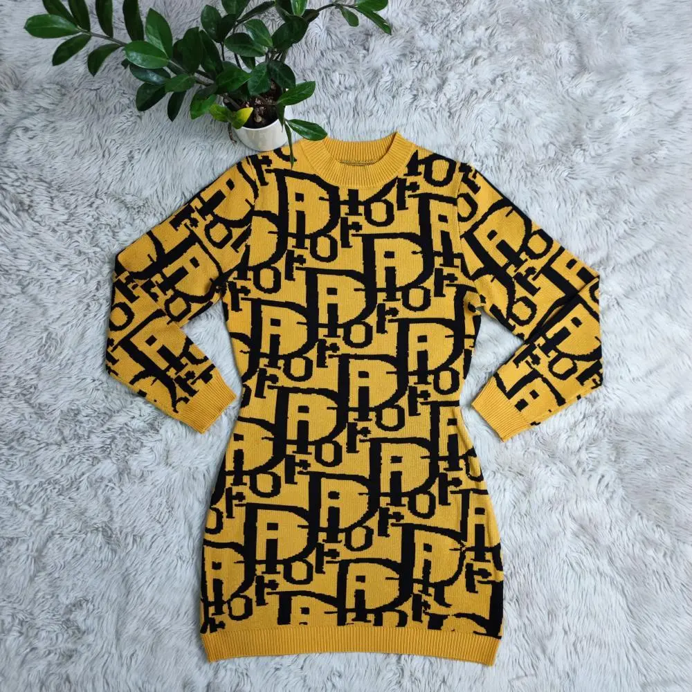 Fashionable Commuting Casual Dress Sweater XC0823110104