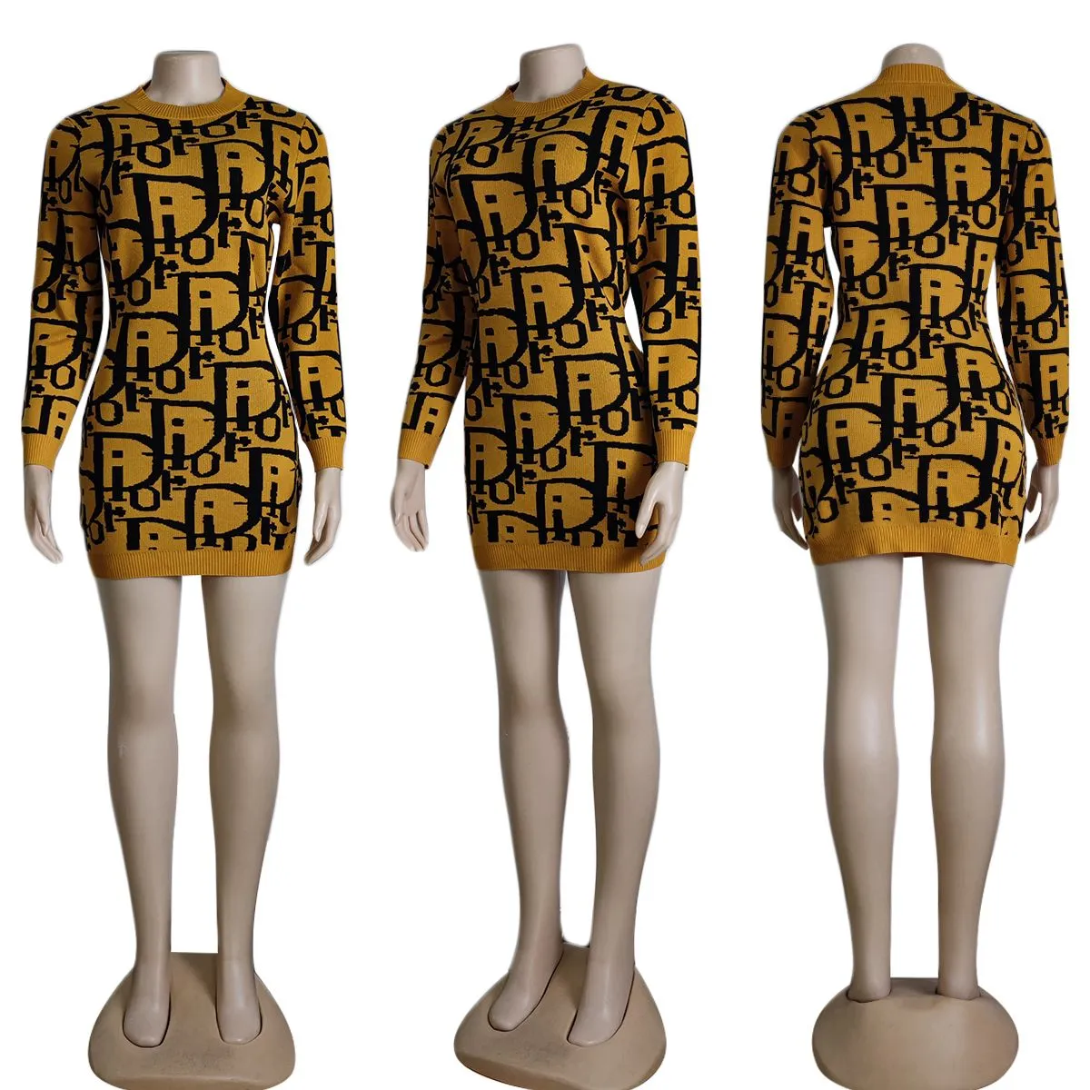 Fashionable Commuting Casual Dress Sweater XC0823110104