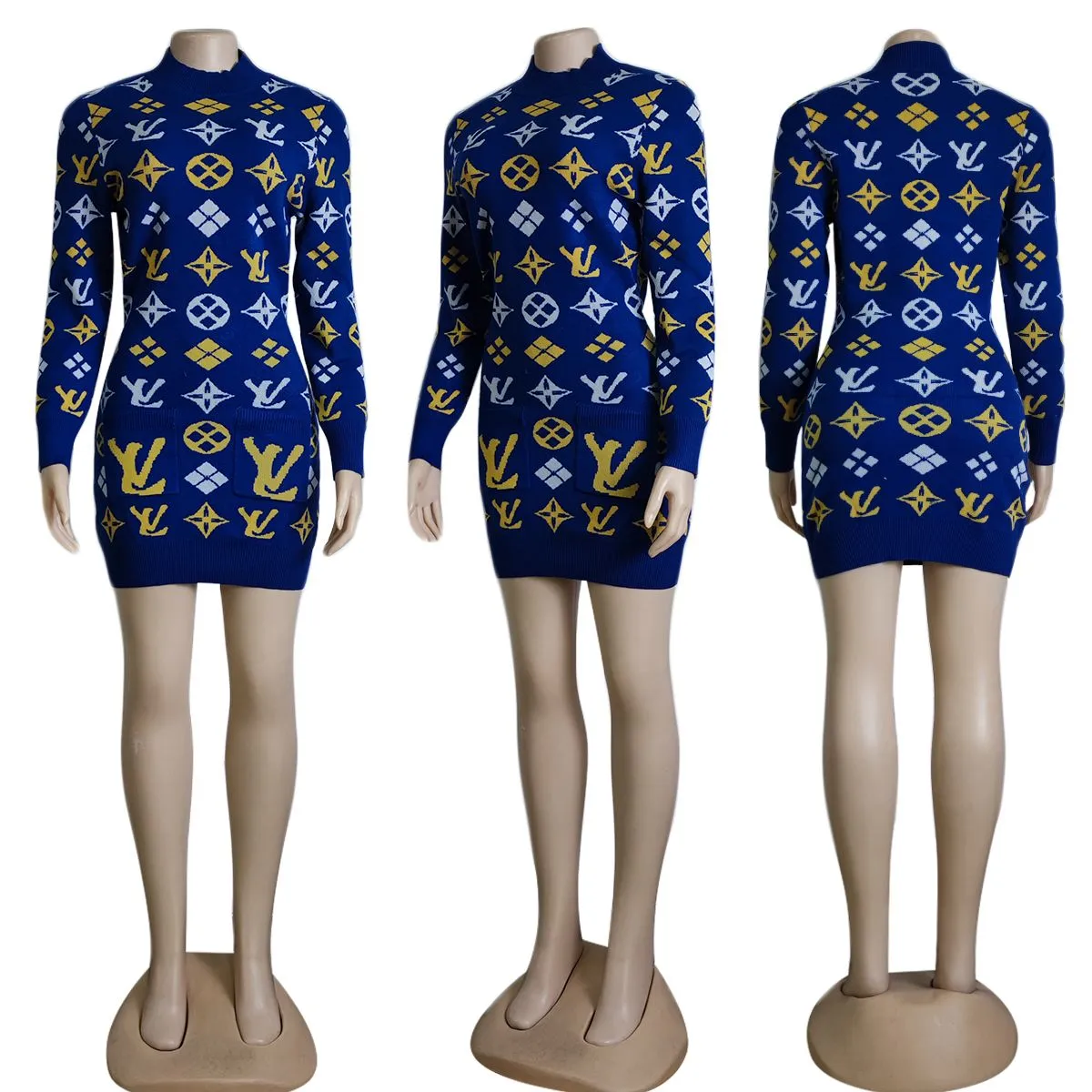 Fashionable Commuting Casual Dress Sweater XC0823110104