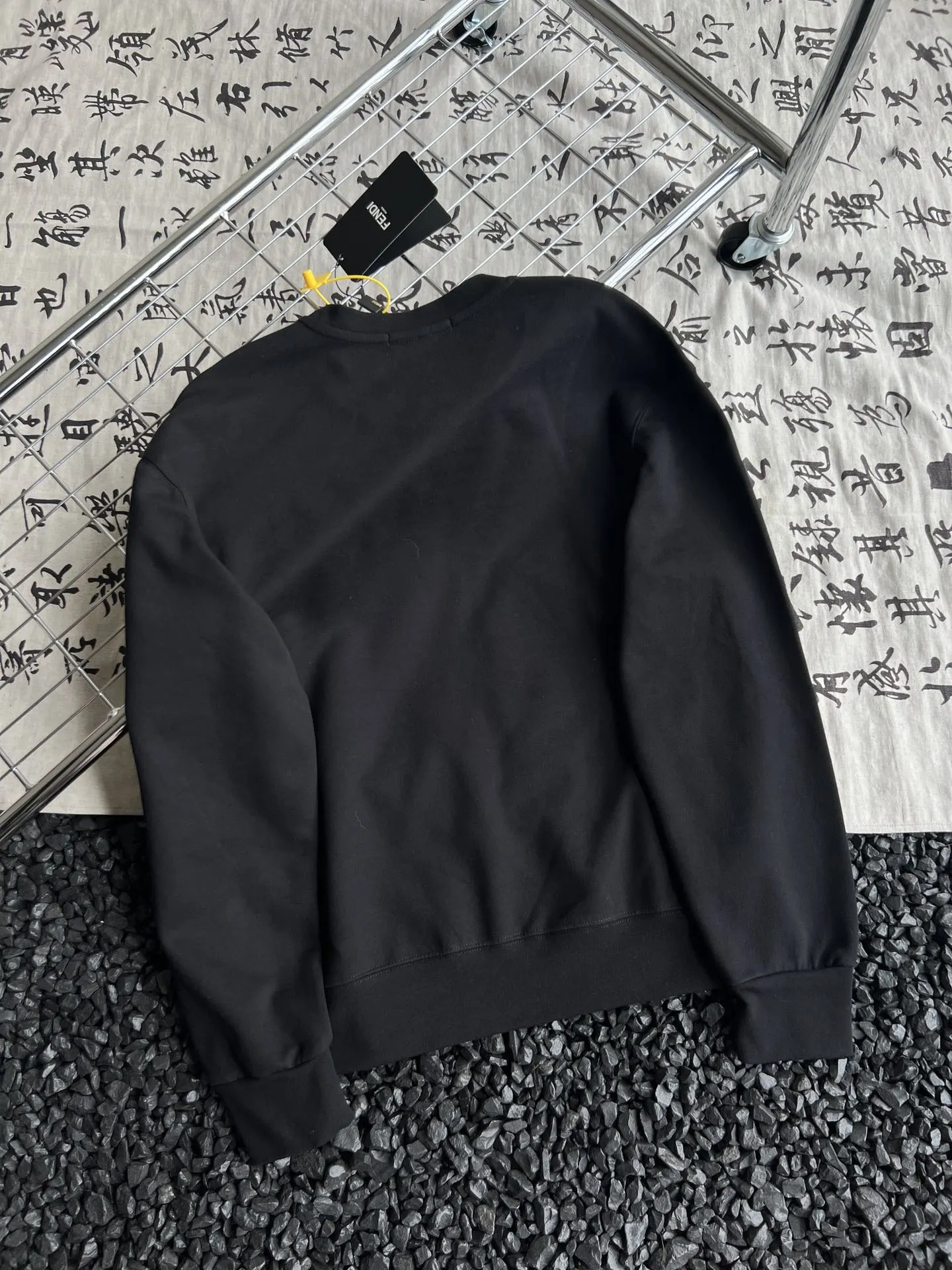 Basketball bear double F printed casual round neck sweatshirt