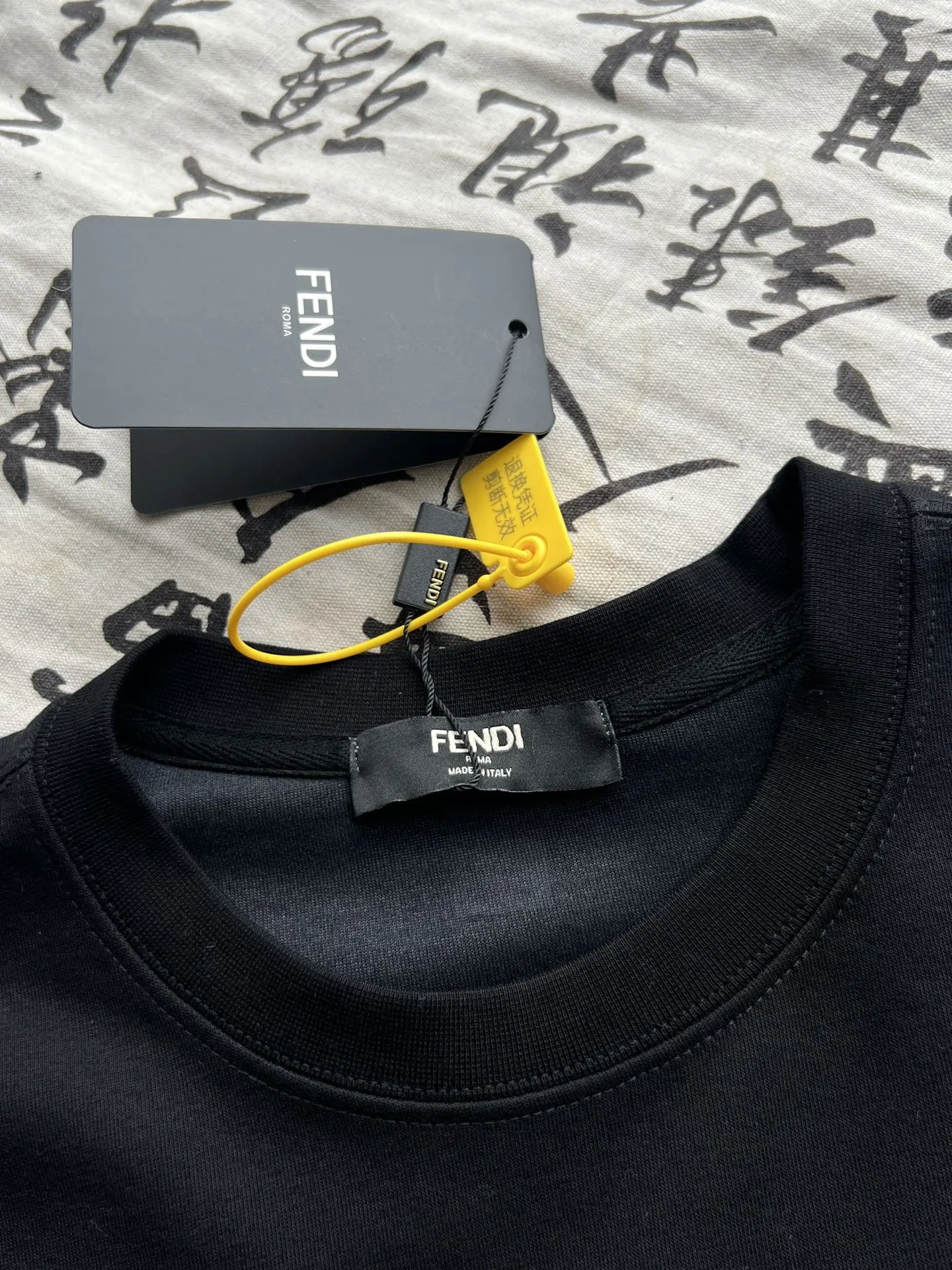 Basketball bear double F printed casual round neck sweatshirt