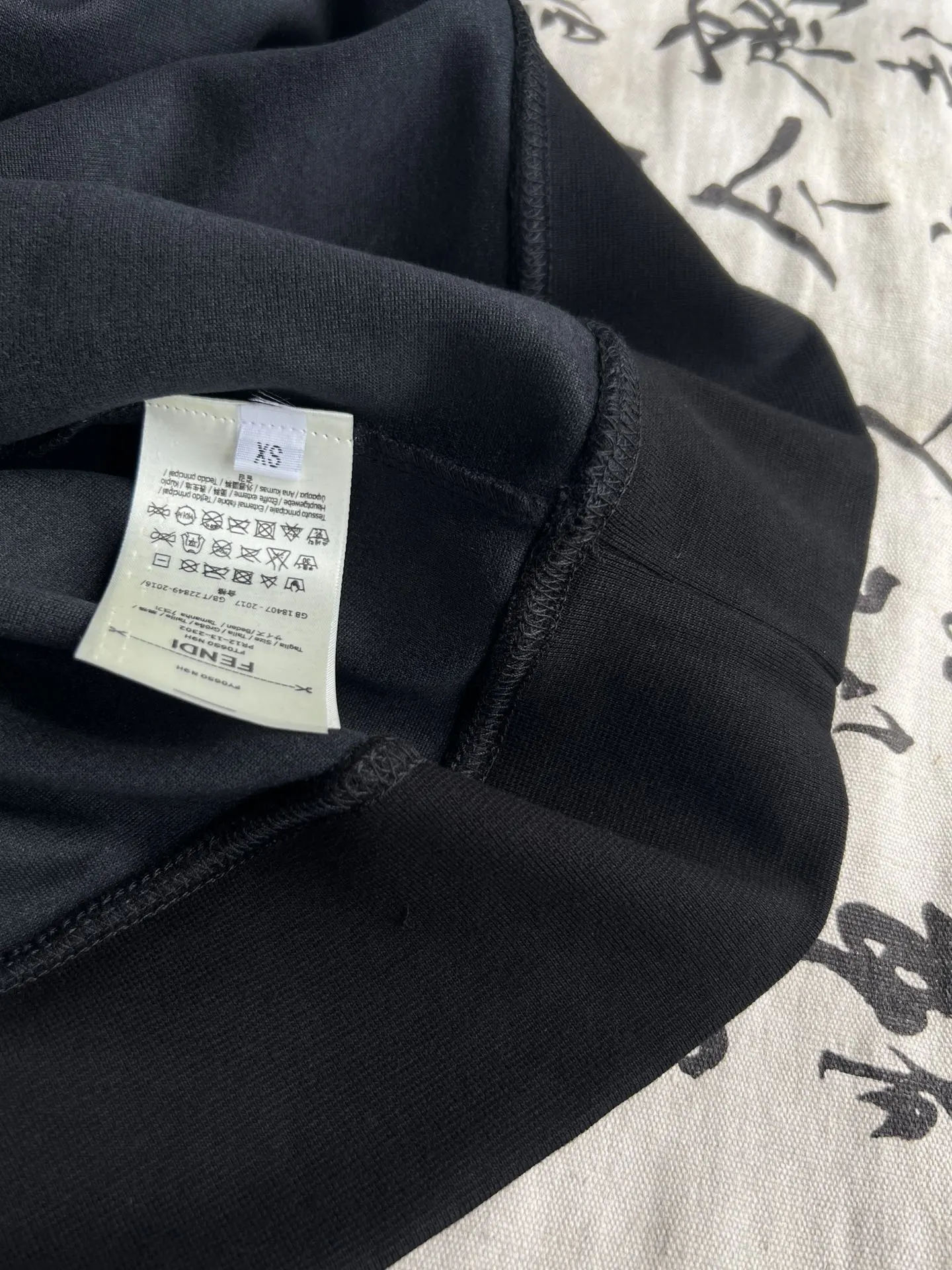 Basketball bear double F printed casual round neck sweatshirt