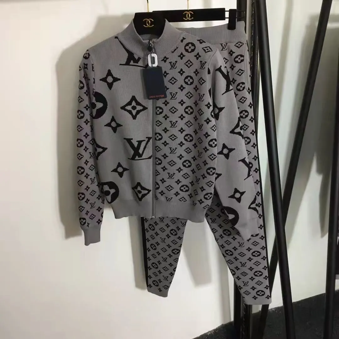 New Fashion Casual Zipper Cardigan Suit