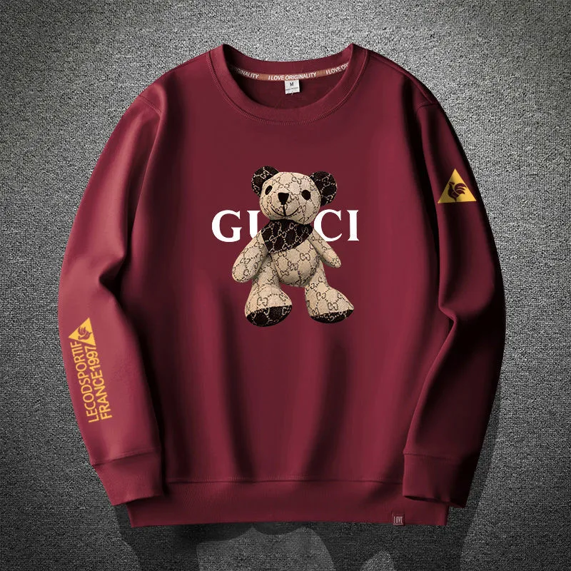 Round neck casual loose fleece sweater