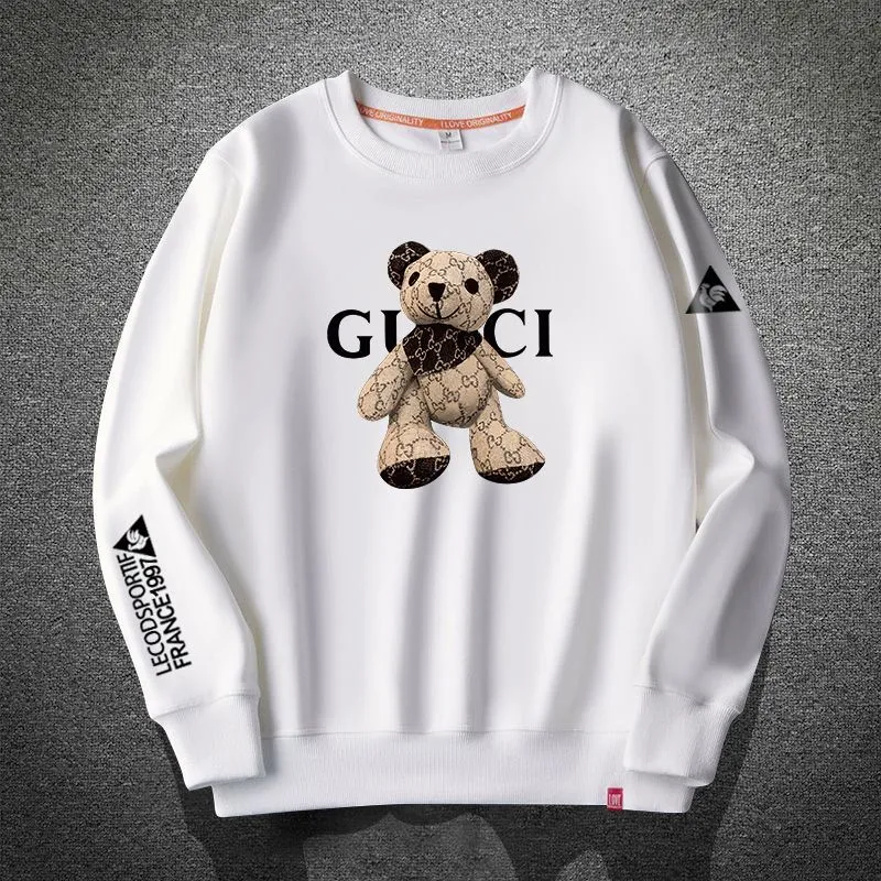 Round neck casual loose fleece sweater