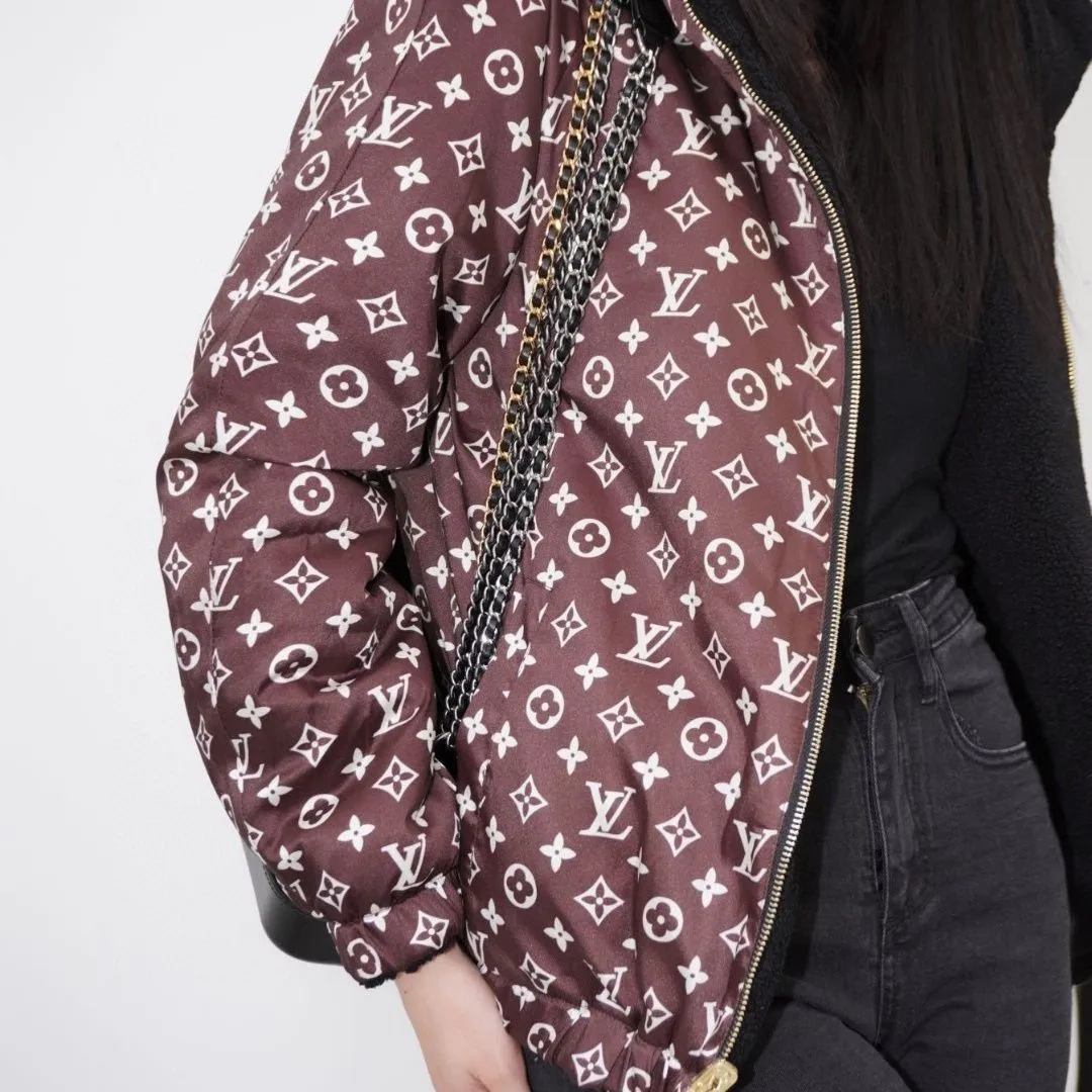 Winter New Teddy Velvet Reversible Wool Hooded Jacket Classic Presbyopia Fashion Trend Warm Jacket