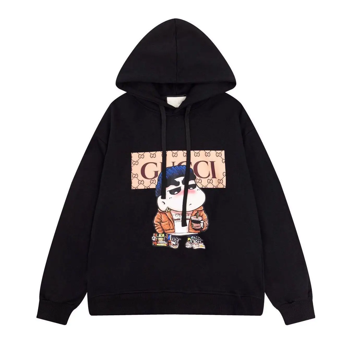 Autumn and winter new letter classic round neck sweater print loose