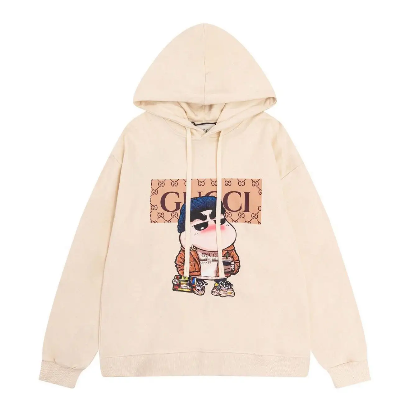 Autumn and winter new letter classic round neck sweater print loose