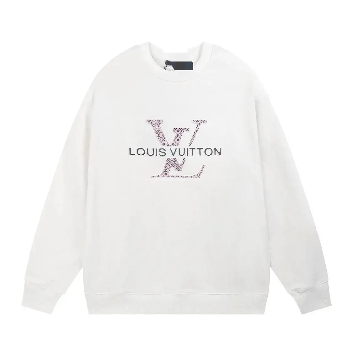 Autumn and winter new letter classic round neck sweater print loose