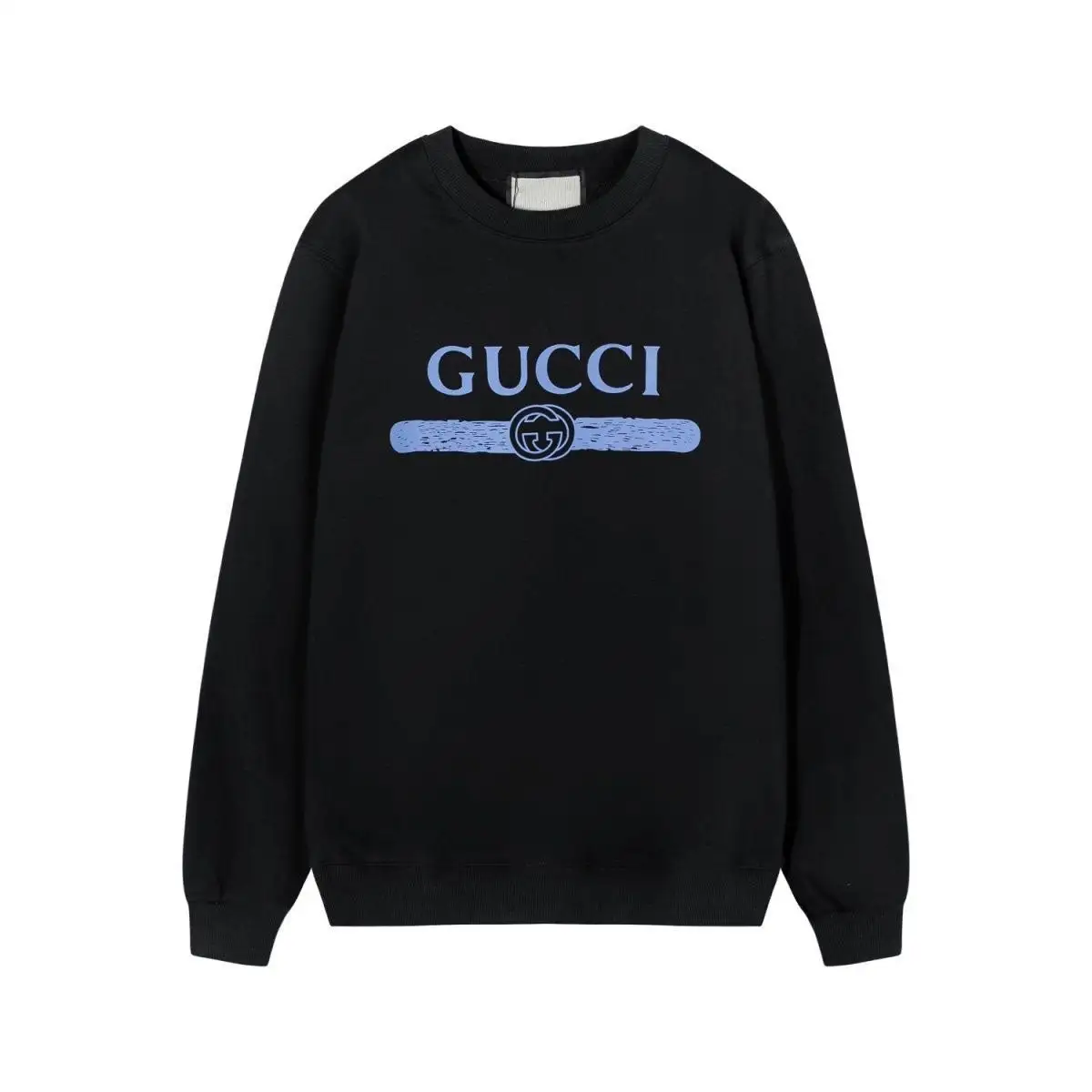 Autumn and winter new letter classic round neck sweater print loose