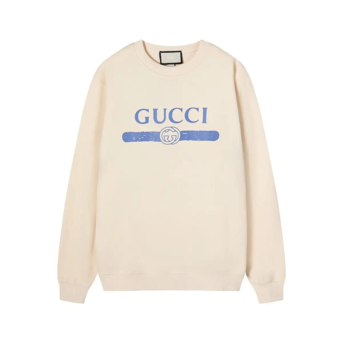 Autumn and winter new letter classic round neck sweater print loose