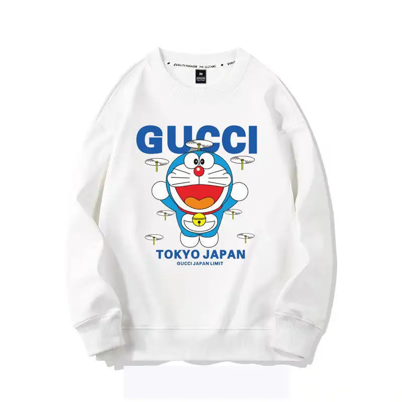 Autumn and winter new letter classic round neck sweater print loose