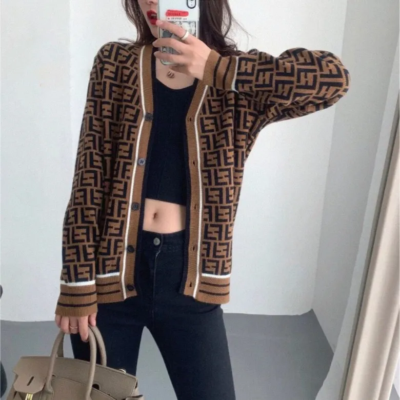 Print Fashion Cardigan Sweater