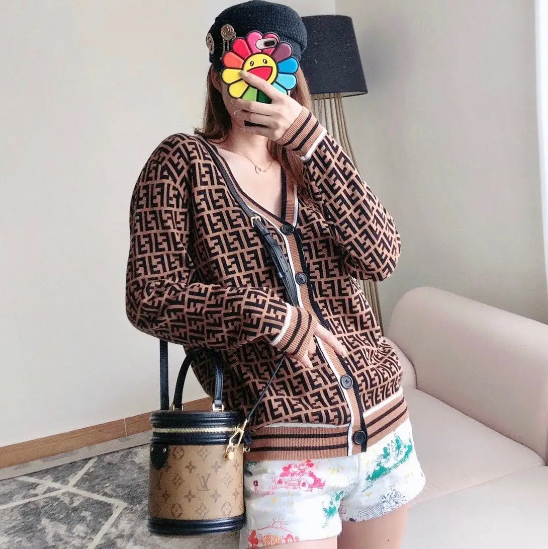 Print Fashion Cardigan Sweater