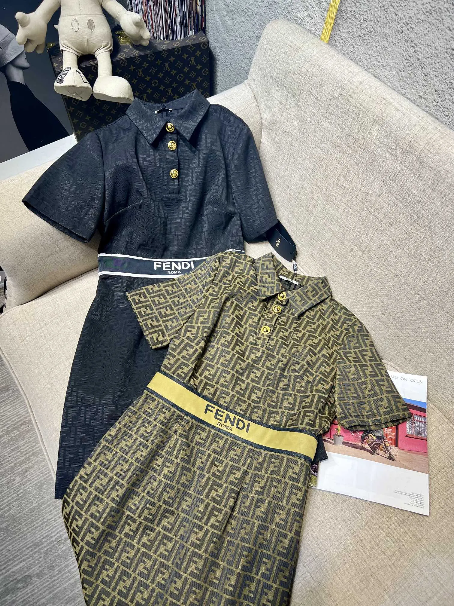 Print Jacquard Dress